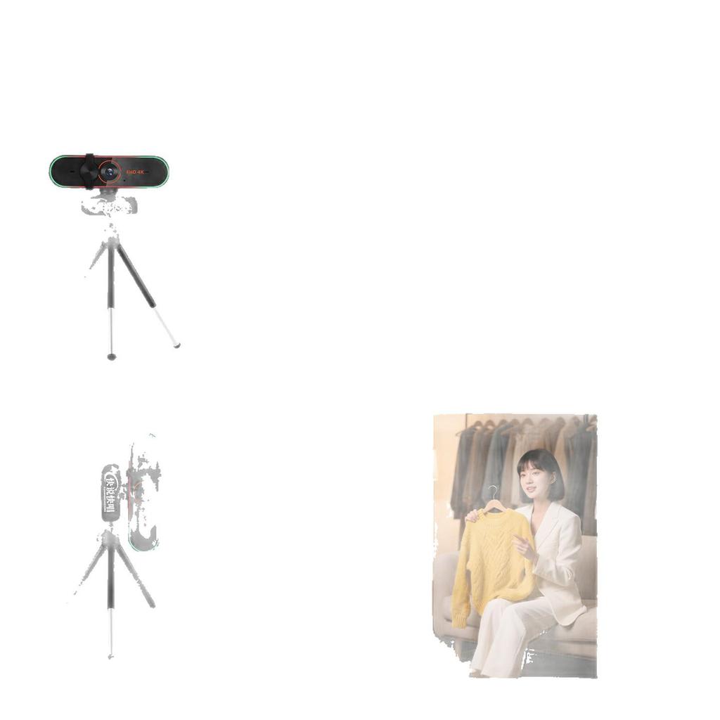 4K Ultra HD 60fps Streaming Camera with USB & Microphone for Desktop/Laptop