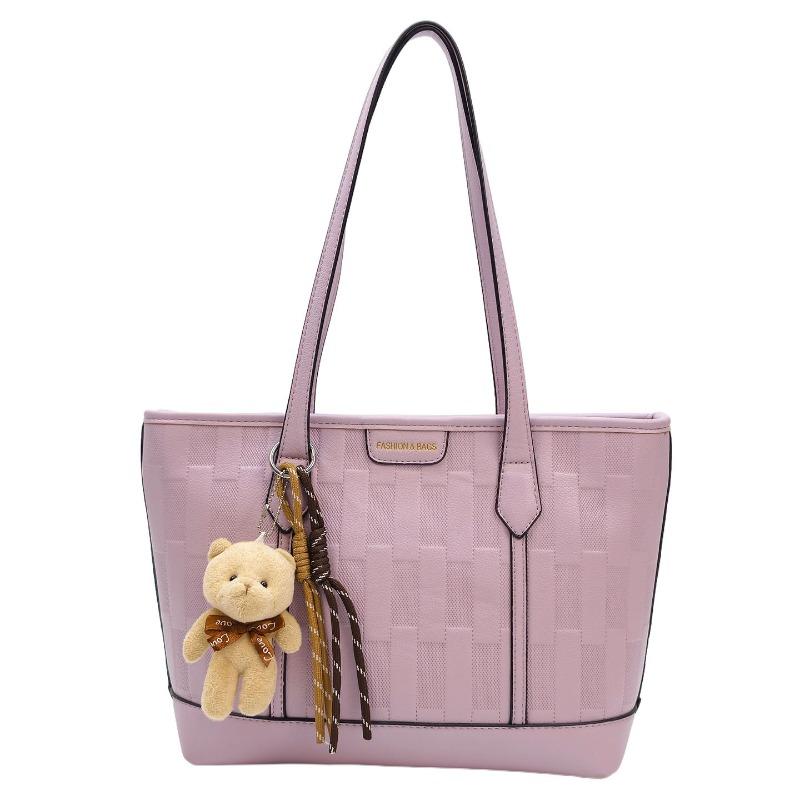 College-style Large-capacity Fashionable Retro Tote Bag - Simple Commuter Shoulder Bag