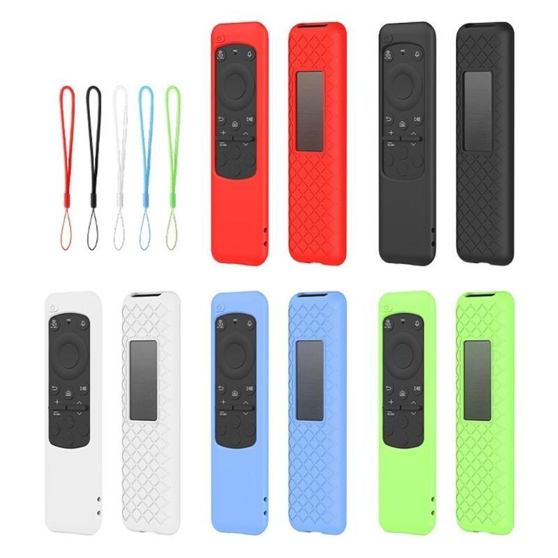 Silikonhülle für Samsung BN59-01432A Smart TV Fernbedienung Schutzhülle Anti-Verlust mit Lanyard