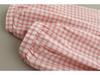 Neues Süßes Karomuster Babydoll-Top für Damen - Langärmlig, Gerafft, Einreihig, Lockere Passform, Vielseitiges Design