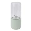 Electric USB Juicer Blender Green 6 Leaf Blades 1300mAh 500ml Portable Blender Cup for Fruit Juice