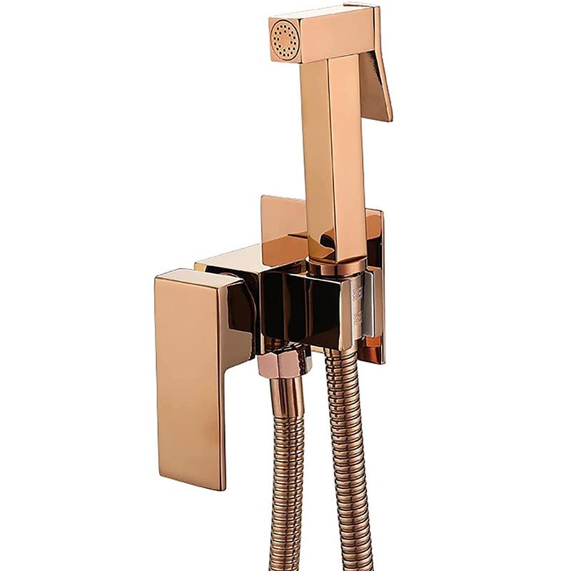 ALENARTWATER Bathroom Black Bidet Faucet Shower Tap Cold Hot Water Mixer Crane Sprayer Head Tap Toilet Faucets