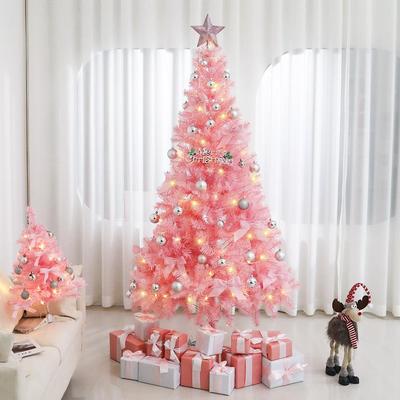 Pink Christmas Tree Set - 1.5m & 1.8m for Mall or Home Décor, Ornaments Included