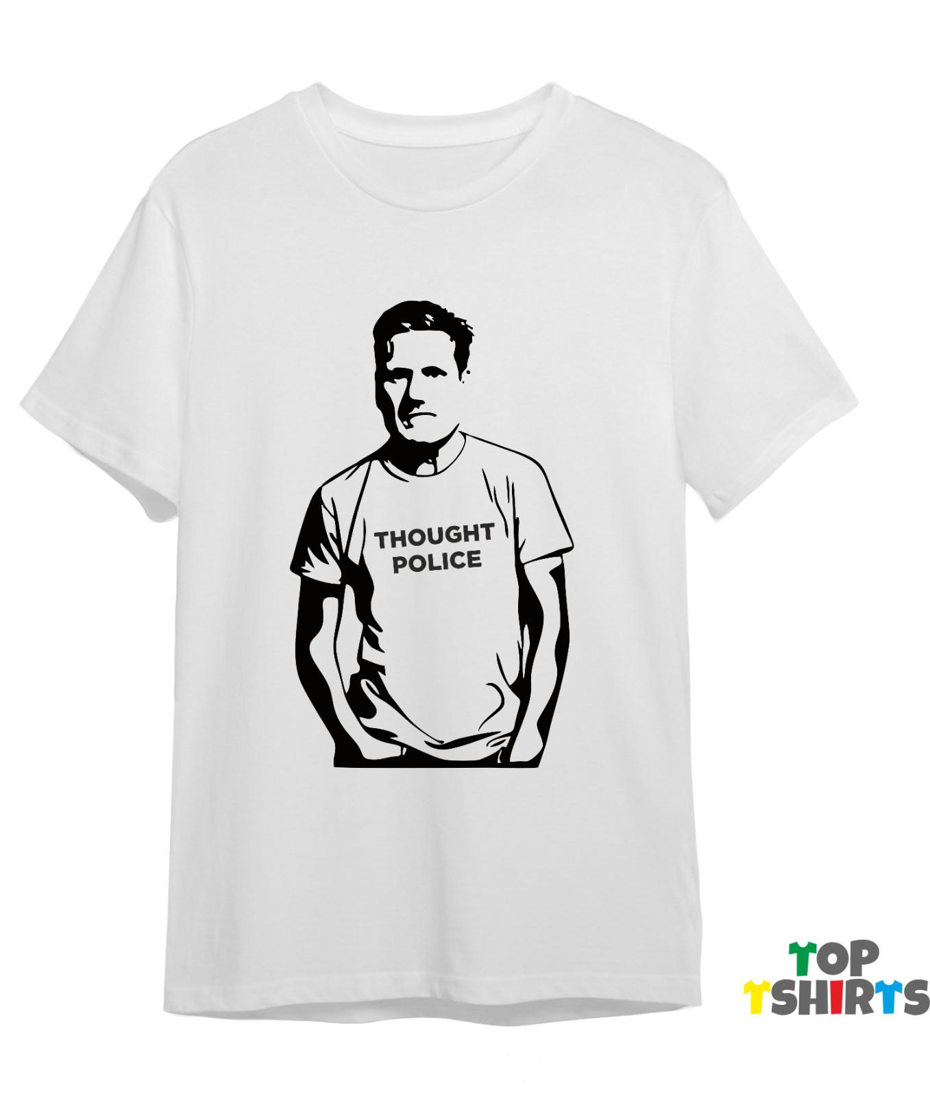 

Keir Starmer THOUGHT POLICE Funny T-Shirt Mens Womens Tees Top Labour Political 1984 George Orwell 2XL