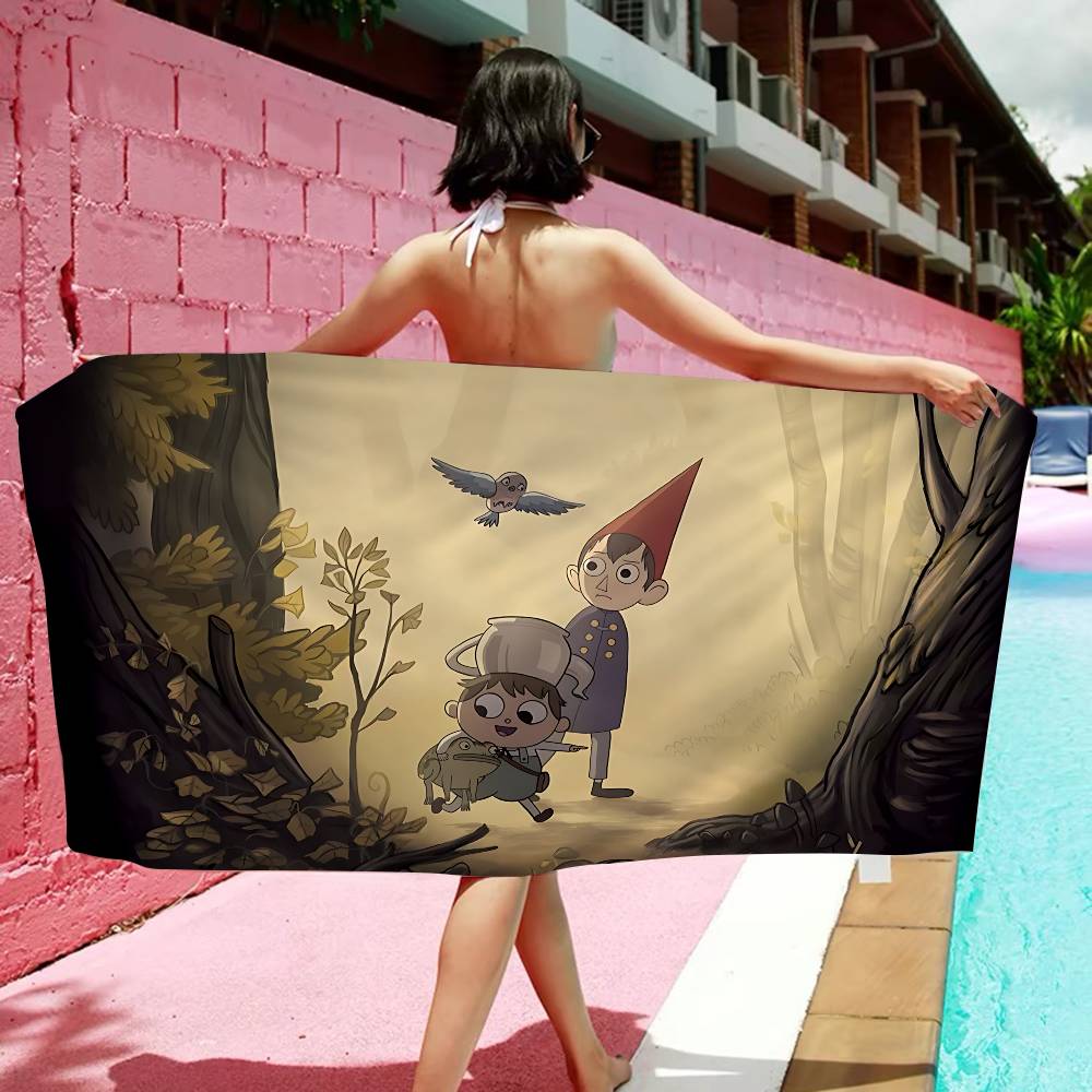 Cartoon O-Over the G-Garden W-Wall Microfiber Beach Towel Absorbent Quick dry Soft Yoga Swimming Resort Mountain Climbing Towel
