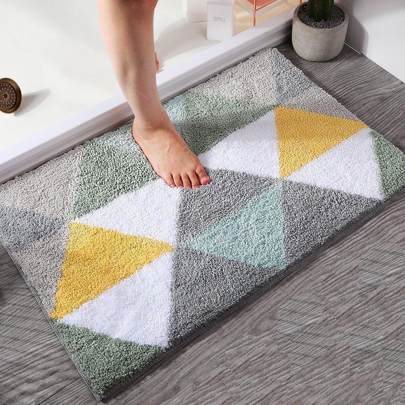 Toilet Floor Surface Mat Toilet Door Moisture-wicking Carpet Door Rug Entry Bedroom Floor Mat Bathroom Slip-resistant Mat