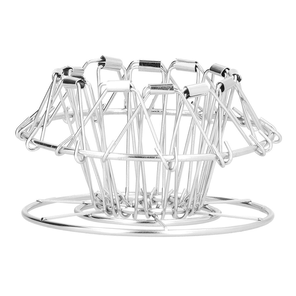 Coffee Filter Stand DripType 3Holes Foldable Stainless Steel CakeType Coffee Filter Holder(Gold )