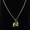 Horse Head Pendant Necklace for Women/Men Stainless Steel Animal Horse Accessories Chain Necklaces Jewelry colar masculino N2026