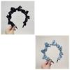 Korean version ins summer bow headband solid color sweet fabric headband wearing versatile hair accessories for women