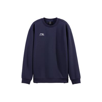Li-Ning Versatile Simple Round Neck Letter Print Loose Casual Comfortable Sweatshirt Unisex Sweatshirt AWDVG85-3