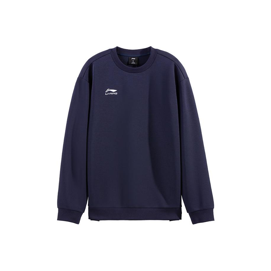 Li-Ning Versatile Simple Round Neck Letter Print Loose Casual Comfortable Sweatshirt Unisex sweatshirt AWDVG85-3