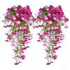 5 Forks Artificial Flower Vine 75cm Artificial Morning Glory Hanging Flower Vine  Wall Decor