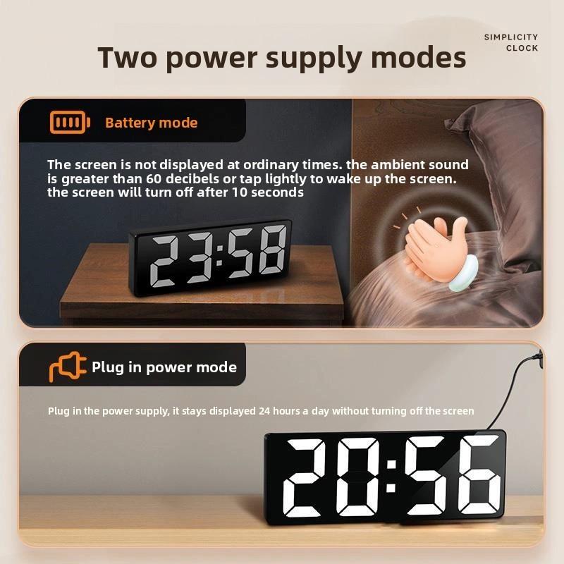 Numeric Modern Electronic Table Clock Desktop Alarm Clocks Digital Display Tool