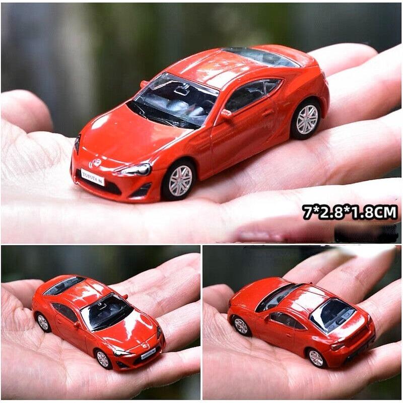 

1:64 Red 86 GT Racing Sports Model Литой металлический автомобиль BN