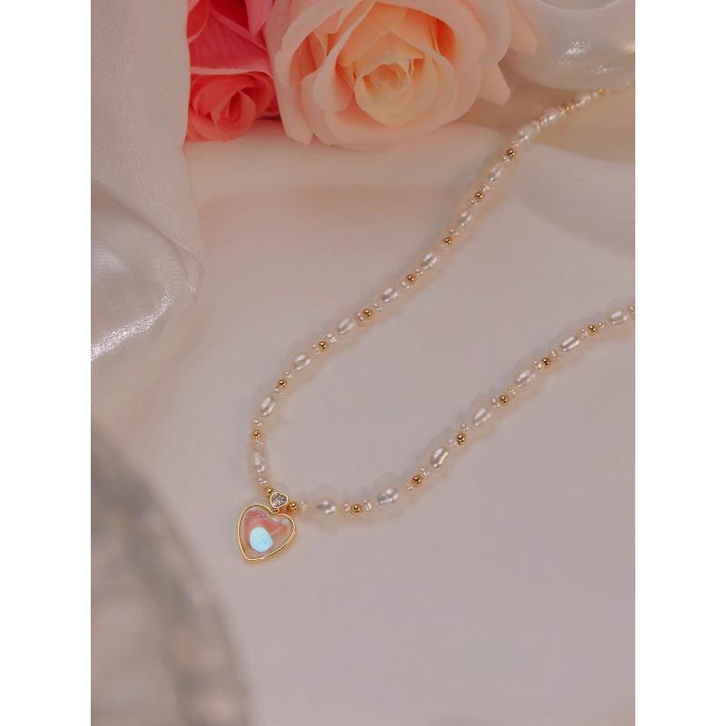 Женщина-русалка, разноцветный, неправильной формы, жемчужный кулон, ожерелье Colorful Love