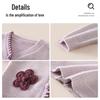 MS.PUALA French-Style Baby Girl V-Neck Cardigan