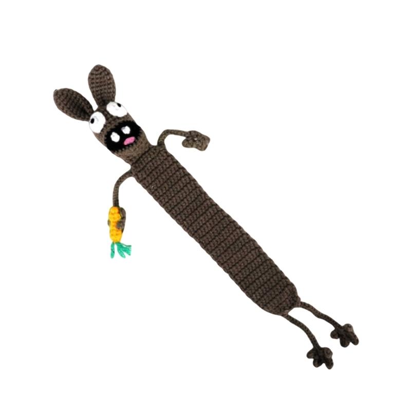 Szydełkowe Zakładki Zakładki ze Zwierzętami z Kreskówek Uchwyt na Stronę Książki Przekładka do Strony Książki Prezent Uznania dla Nauczyciela Czytelnika