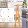 Multi Layer Stainless Steel Folding Pants Rack - A Space Saving Wardrobe Organizer Suitable for Pants and Scarves