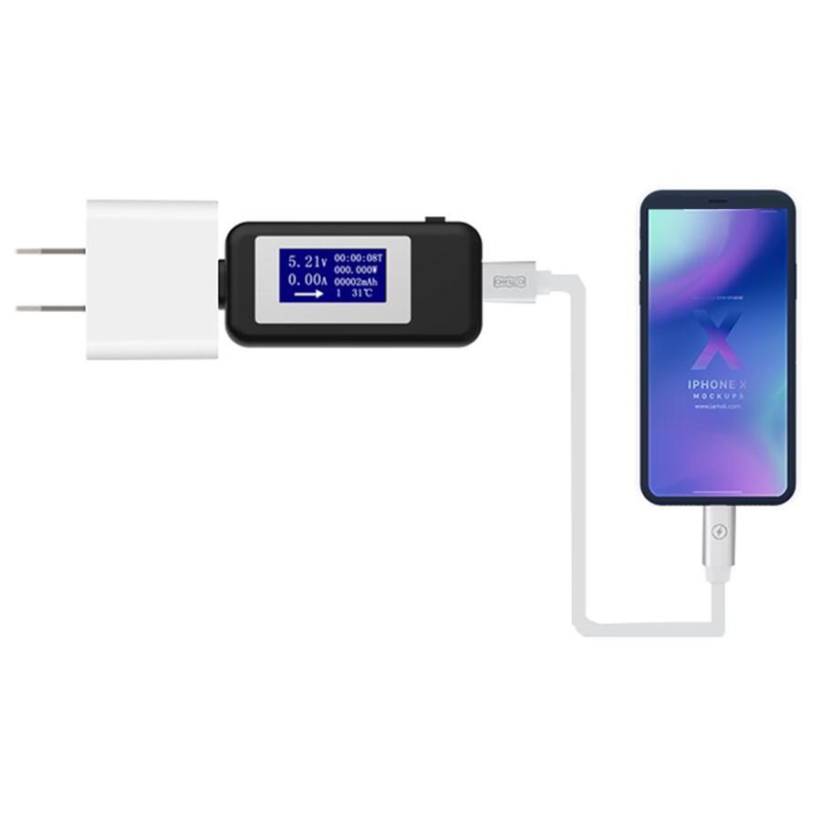 USB Type C USB Tester LCD Digital Voltage Current Meter Voltmeter Amp Volt Ammeter Detector Power Bank Charger Indicator
