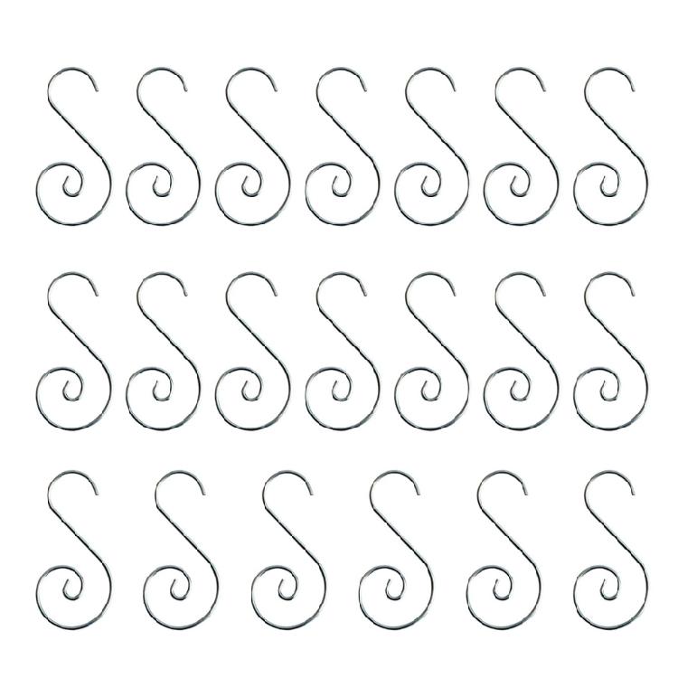 Christmas Tree S Shaped Hooks 20pcs Metal Holiday Birthday Party Decoration