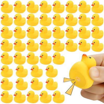 12/24/48/60Pcs Mini Rubber Ducks For Kids Children Party Favors Bulk Ducks Summer Pool Floating Toys Rubber Ducks Birthday