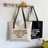 Mori Style Canvas Tote: Large-Capacity Shoulder Bag for Books and Everyday Commute