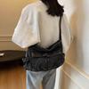 Canvas Bag Crossbody Bag Women's Popular New Large-capacity Shoulder Bag Casual Denim Japanese Literature Student Class Bag