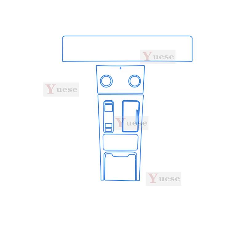 For Exeed TXL TX  Car Interior Protector Sticker Center Control Navigator Panel Car Accessories TPU Transparent Film