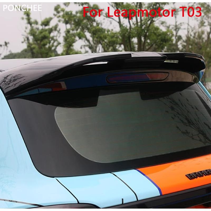 Tail Wing Modification for Leapmotor T03 2024 2025 No-drilling Top Wing Wind Stabilizer Cute Decorative Stickers Auto Supplies