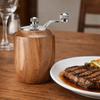 Manual Wooden Spice Mill Ceramic Grinding Core Pepper Grinding Bottle BBQ Salt Mill  Restaurant