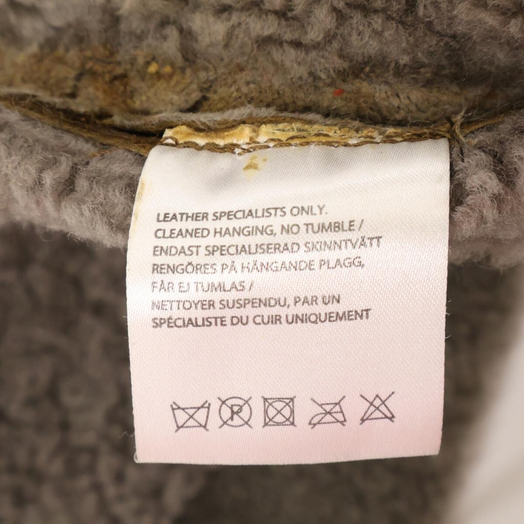 ACNE STUDIOS 12AW velocite Mouton Rider's Jacket Jacket 34 BrownUsed