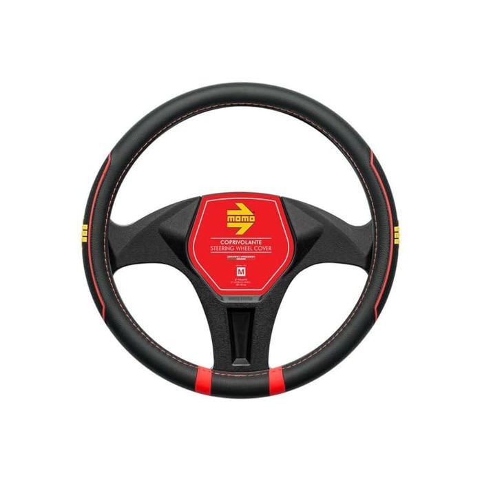 Steering Wheel Cover - Momo - Ø 38-39 Cm - Multicolored - One Size - 20x30x2 Cm