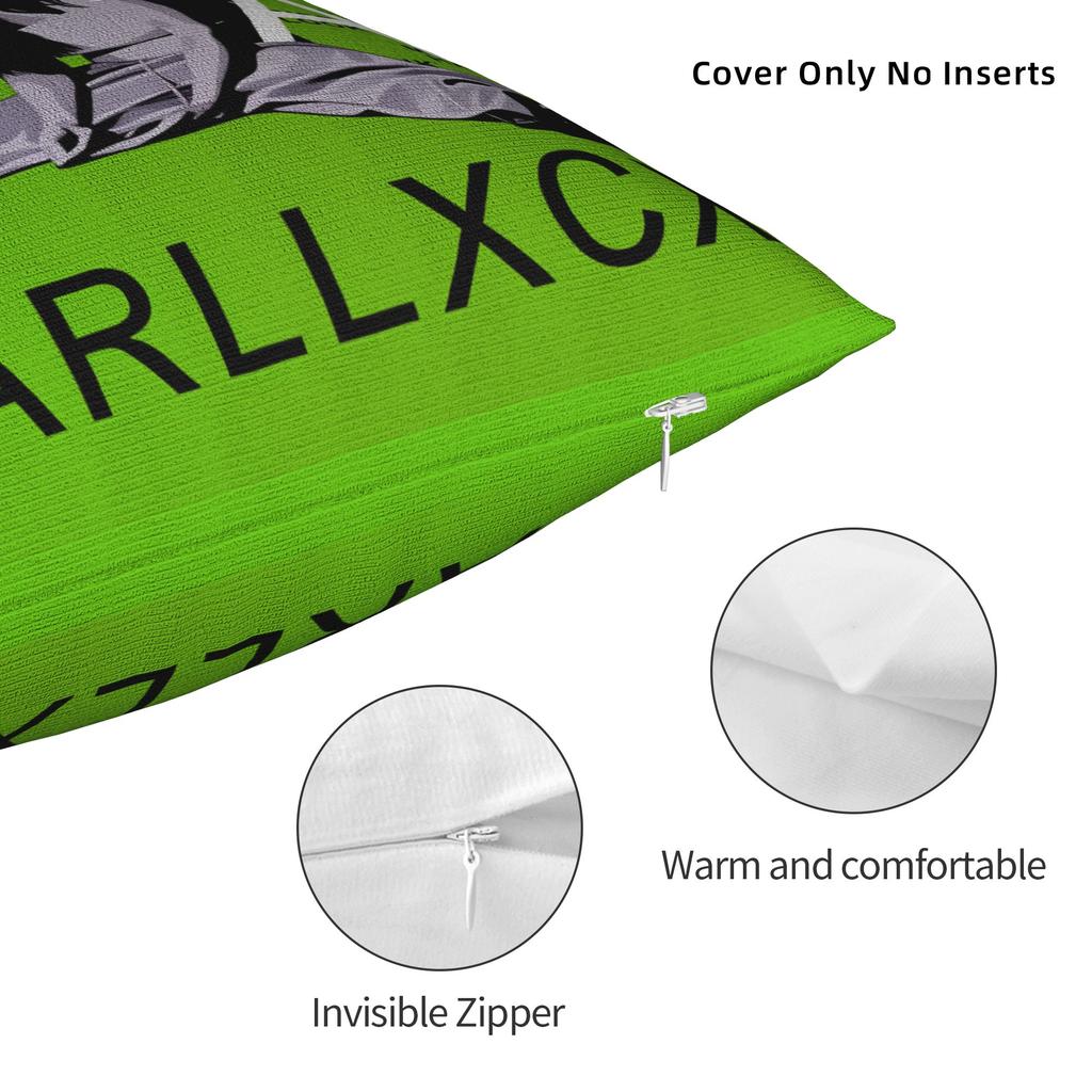 Charli Xcx Brat Pillow Case Comfy Pillow Cover For Office Car Home Decor Retro Trendy Cushion Cover