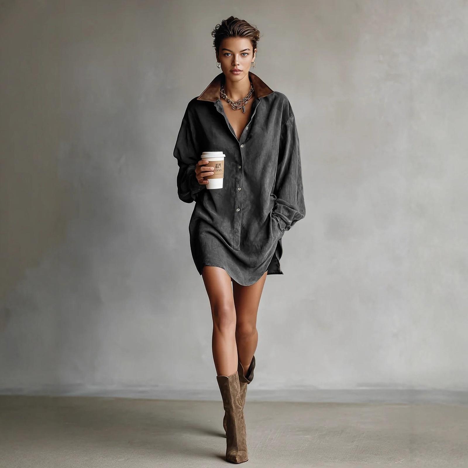 Women s Casual And Fashionable -color Dress M