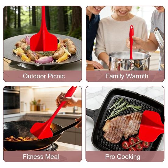 4 Blade Meat Chopper & Masher, Multifunctional Ground Meat Crusher, Food Fruit Vegetable Masher, Nonstick Mixing Chopper Tool for Ground Beef Potato