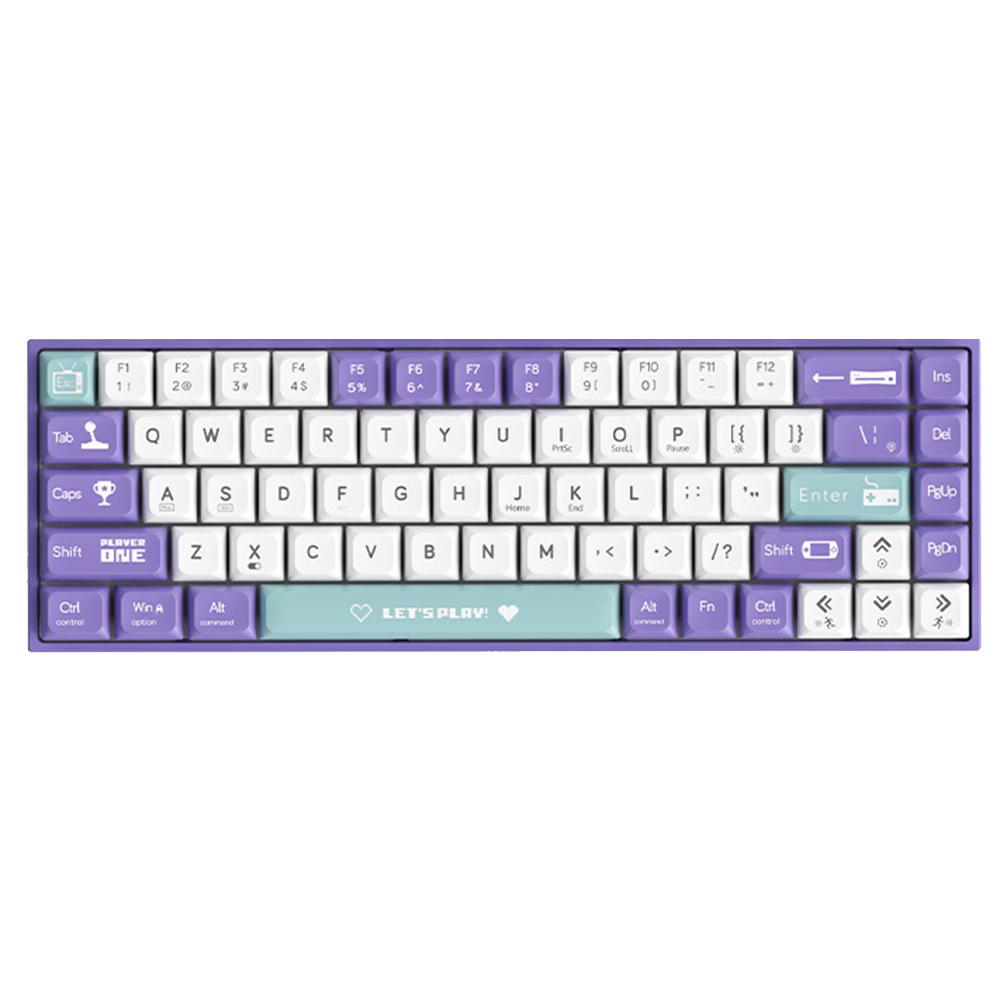 

AJAZZ AK680 1.6м USB дротова ігрова клавіатура 68 клавіш з можливістю гарячої заміни механічна клавіатура F