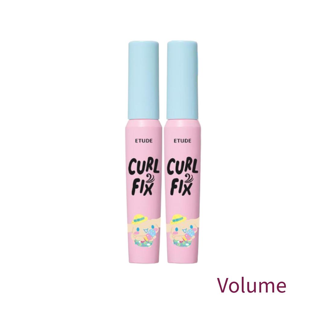 

[Sanrio Cinnamoroll Collab] Etude Curl Fix Mascara 1+1 (8 g × 2ea) (4 Options) #04 Volume 2ea