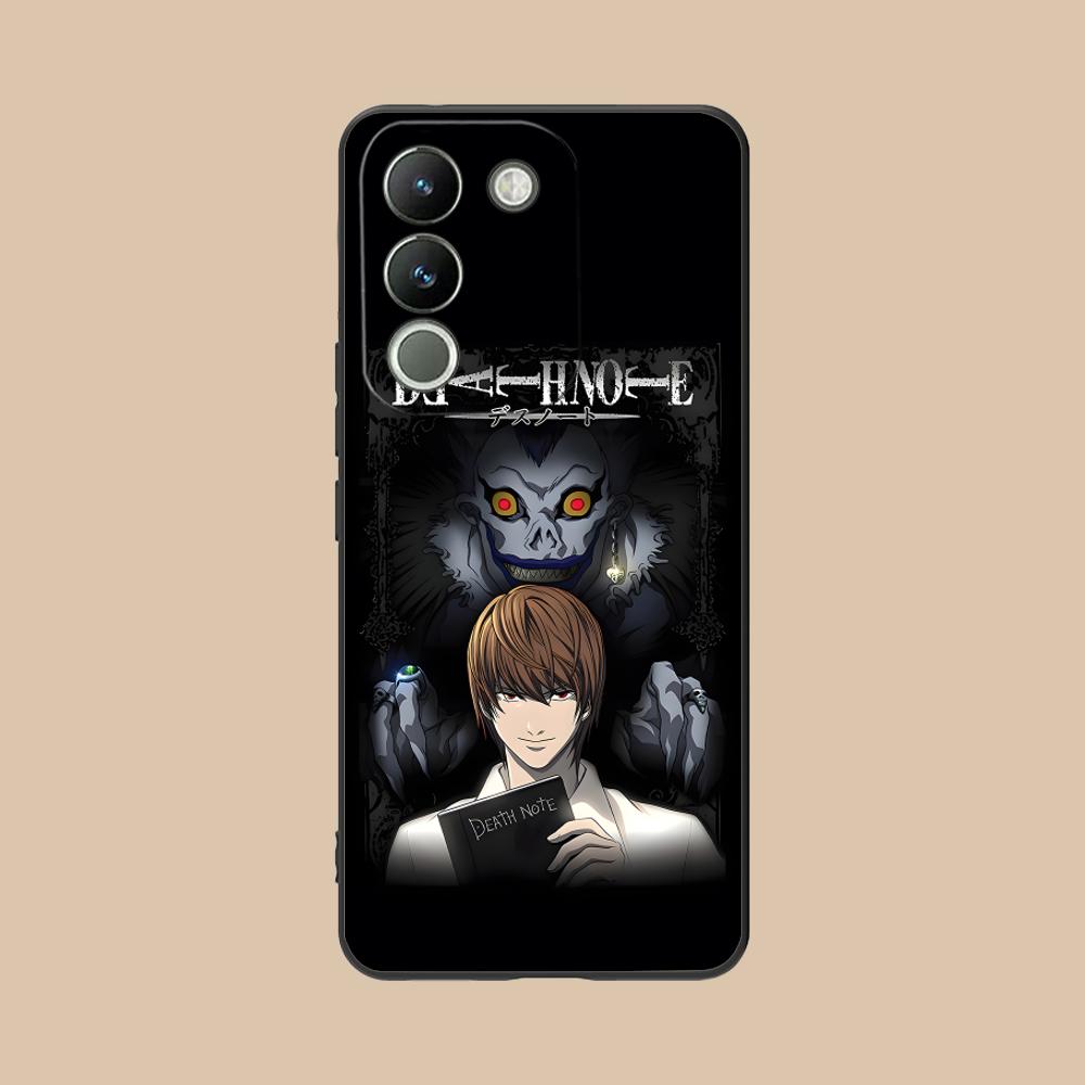 Death Note Kira Light Mobile Phone Case for VIVO Y77 76 75 74 73 72 58 56 55 51 50 38 36 Y19 Y18 Y03 Y01 5G Printing Cover