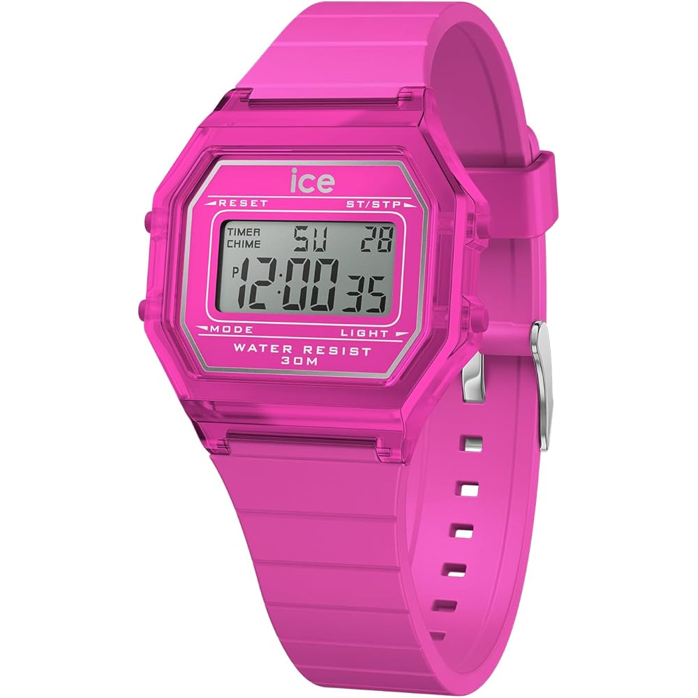 Ice Watch ICE Digit Retro Neon Pink Clear Small 32mm Unisex Watch