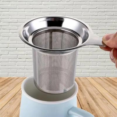Pratical Stainless Steel Tea Strainer Mesh Infuser Basket Loose Tea Leaf Infusers Herb Filter for Mug Teapot Tea Accessories
