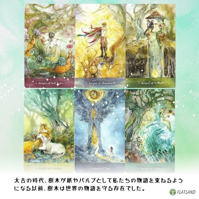 Authentic Tree Keepers Oracle Oracle Cards with Japanese Instructions