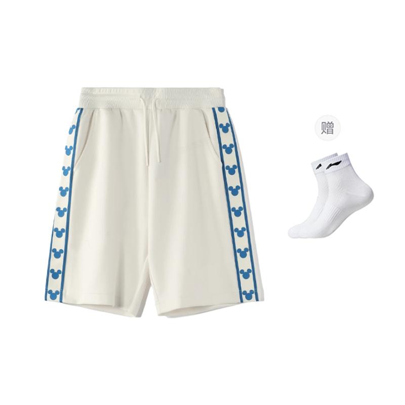 Li Ning x Disney Casual Shorts Men's White AKSR531-1