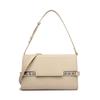 PU Premium Luxury Women's Shoulder Bag Spring New Fashion Rivet Accessories Female Sling Bag Simple Solid Color Lady Crossbody Bag for Party Daily Use