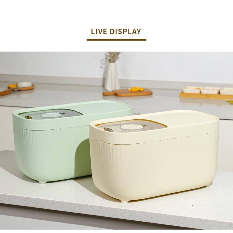 Modern Pet Food Bin 10L Sealed Keep Freshness Storage for Cats Dog Food Durable User Friendly Plastic Kitchen Organization