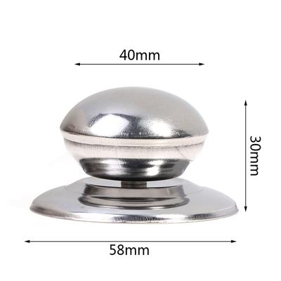 2Pcs/Set Stainless Steel Replaceable Cover Button Pan Pot Glass Lid Cover Handle