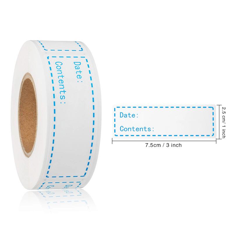 High-Standard 125 Superior-Grade Labels/Roll First-Class Food High-Standard Storage Top-Grade Label Top-Grade Removable First-Class Frozen