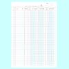KOKUYO B5 Purchasing 26 100 Three-Color Loose-Leaf Book, Holes, Sheets, Li-103