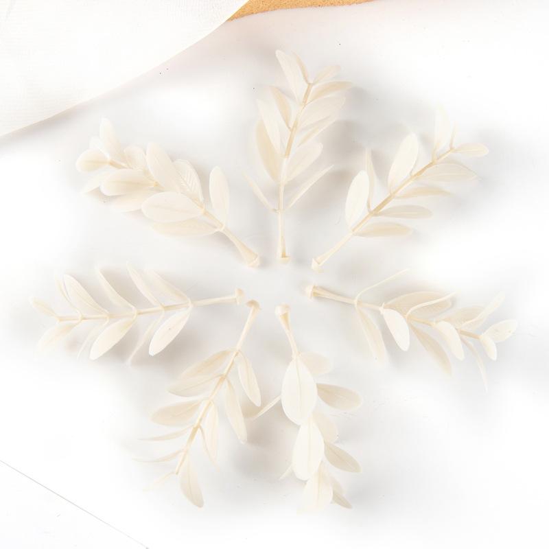 30/50PCS Artificial Plants Leaf Wedding Party Home Decor DIY Wreath Cake Candy Box Accessories Autumn Christmas Decoration