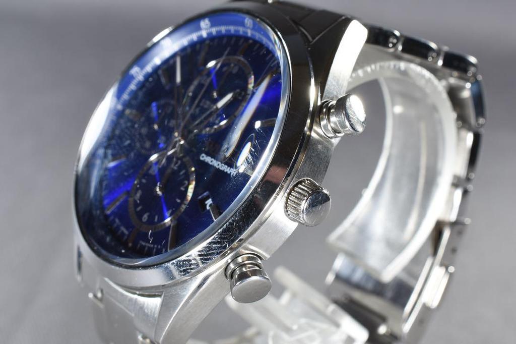 [USED] SEIKO WIRED 7T92-0SM0 Blue Chronograph Watch