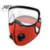Safety Face Mask Cycling with Eye Shield, Breathing Valve, Lightweight Shield Protection Windproof Dust-proof Adjustable Goggle Protective All-weather